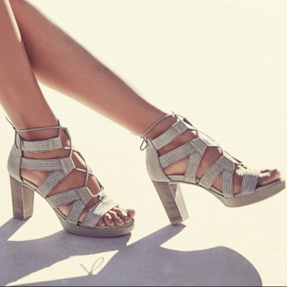 Paul Green Hana Lace Up Sandals Heels